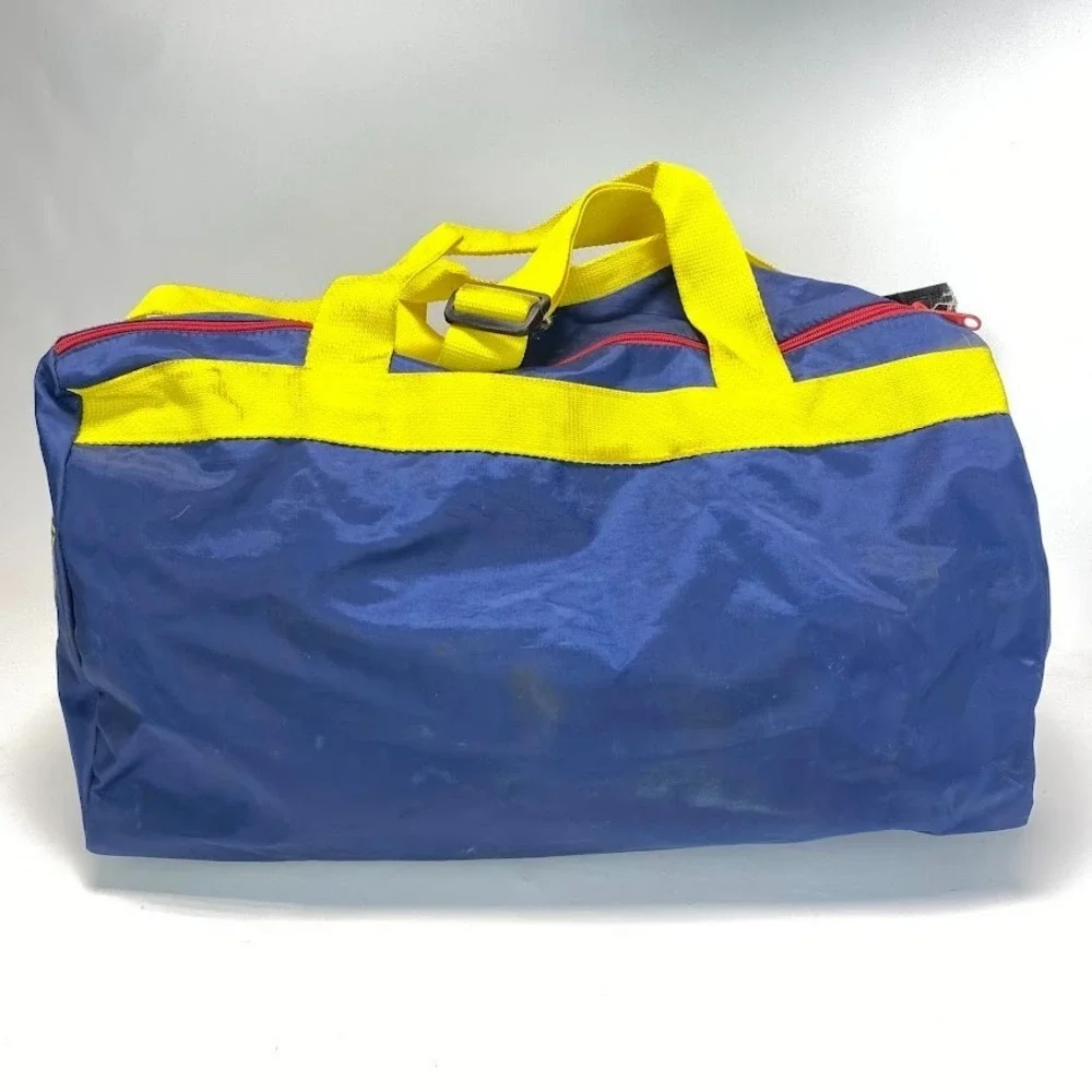 VTG WWF Gym Duffel Bag Original 80s World Wrestling Federation Miller Lite
